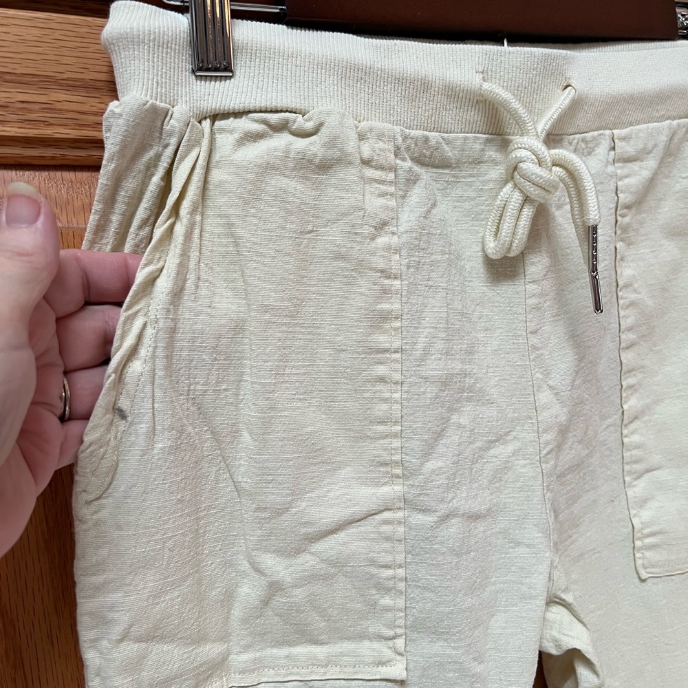 Women’s Off White Jogger Pants with Drawstring, EUC, Size S - Picture 4 of 6